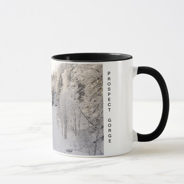 Aussicht-Schlucht im Winter Tasse (Rechts)
