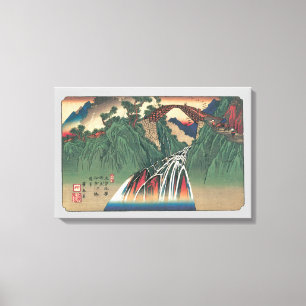 Aussicht über die Brücke über den Fluss Ina, Nojir Leinwanddruck