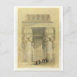 Aussicht unter dem Portico des Tempels von Denda Postkarte