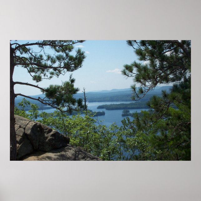 Aussicht vom Berg Rattlesnake Poster (Vorne)