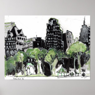 Aussicht vom Bryant Park NYC Poster