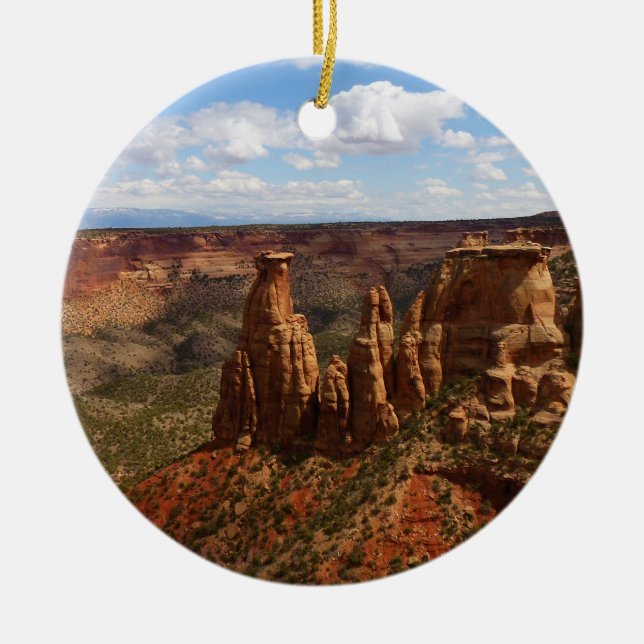 Aussicht vom Canyon Rim Trail Centro Cattedrale S. Keramik Ornament (Vorne)