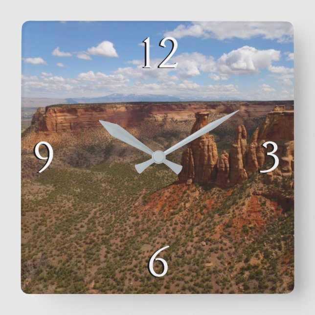 Aussicht vom Canyon Rim Trail Centro Cattedrale S. Quadratische Wanduhr (Vorderseite)