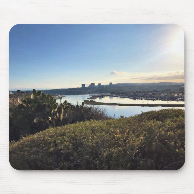 Aussicht vom Castaways Park, Newport Beach, CA, Mousepad (Vorne)