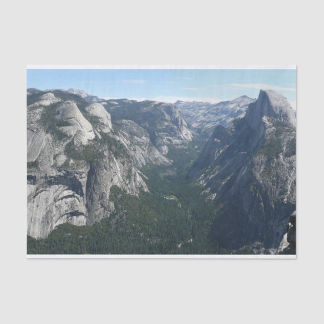 Aussicht vom Glacier Point auf den Yosemite Nation Seidenpapier (Vorderseite)