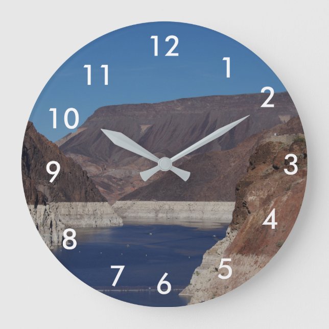 Aussicht vom Hoover Dam 2016. Große Wanduhr (Vorderseite)
