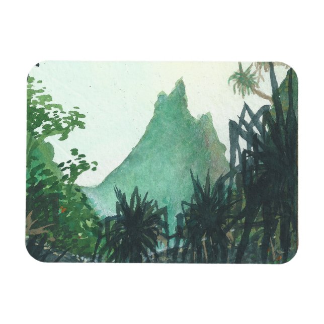 Aussicht vom Kee'e Beach Magnet (Horizontal)