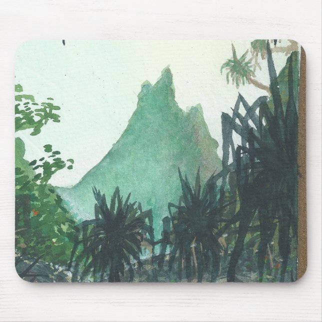 Aussicht vom Kee'e Beach Mousepad (Vorne)