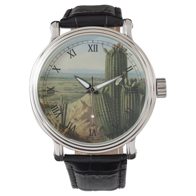 Aussicht vom Maricopa Berg in der Nähe von Rio Gil Armbanduhr (Vorderseite)