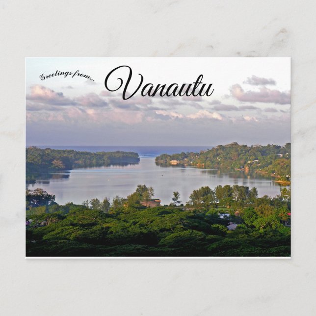 Aussicht vom Montmartre Port Vila Vanuatu Postkarte (Vorderseite)