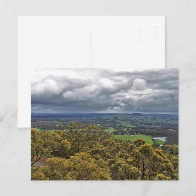 Aussicht vom Mount Buninyong Postcard Postkarte (Vorne/Hinten)