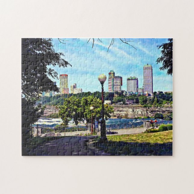 Aussicht vom Niagara Falls Staat Park Puzzle (Horizontal)