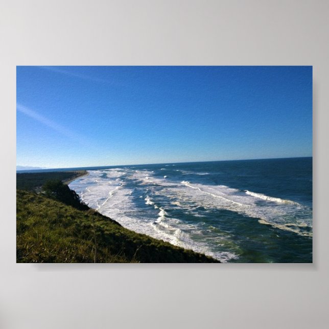 Aussicht vom Nord Head Lighthouse, Washington Poster (Vorne)