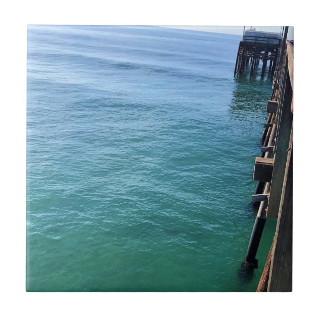 Aussicht vom Pier, Newport Beach, Kalifornien Fliese (Vorderseite)