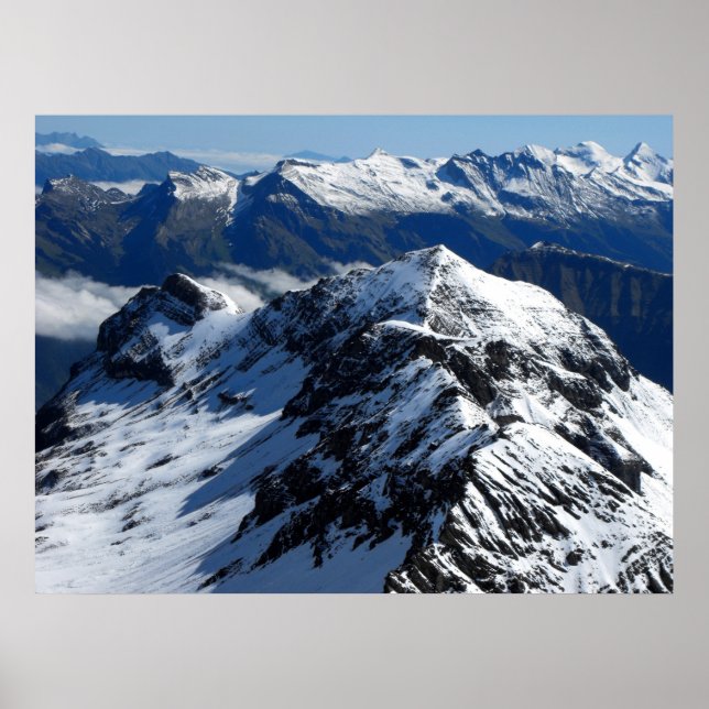 Aussicht vom Schilthorn Poster (Vorne)