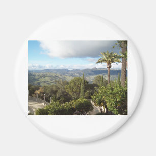 Aussicht vom Schloss Hearst Magnet