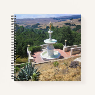 Aussicht vom Schloss Hearst, San Simeon, Kaliforni Notizbuch