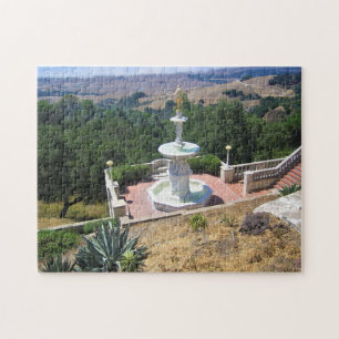 Aussicht vom Schloss Hearst, San Simeon, Kaliforni Puzzle