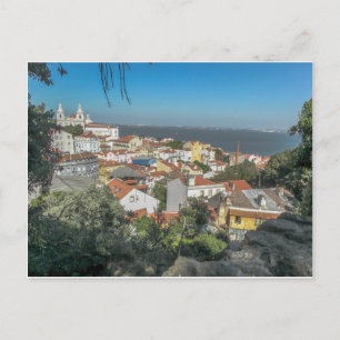 Aussicht vom Schloss Sao Jorge, Portugal - Postkar Postkarte