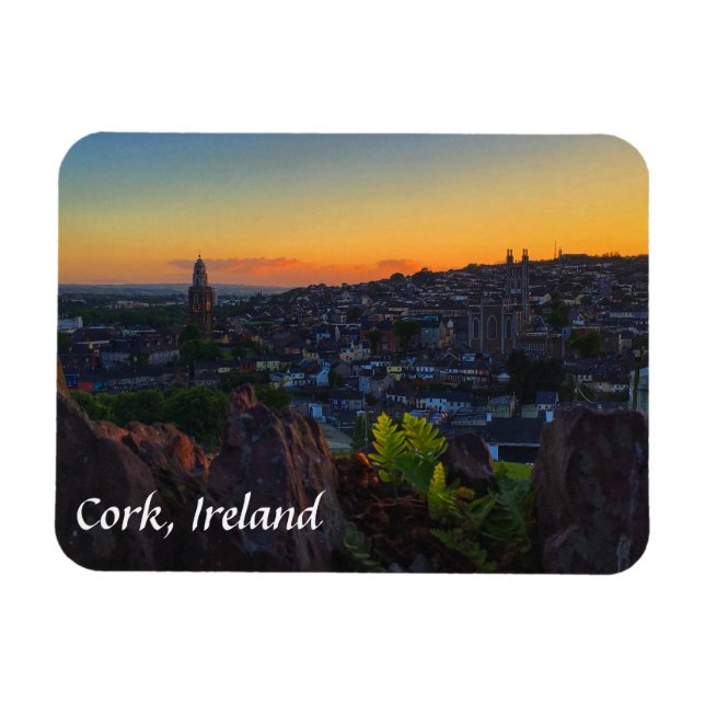 Aussicht vom St. Patrick's Hill, Cork Ireland Magn Magnet (Horizontal)
