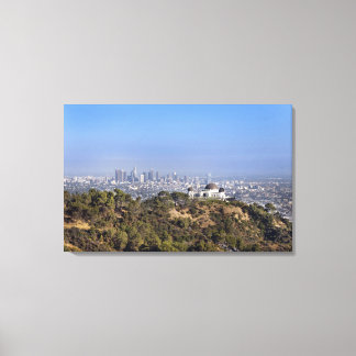 Aussicht vom Wanderweg im Griffith Park Leinwanddruck