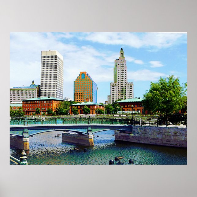 Aussicht vom Waterplace Park Poster (Vorne)