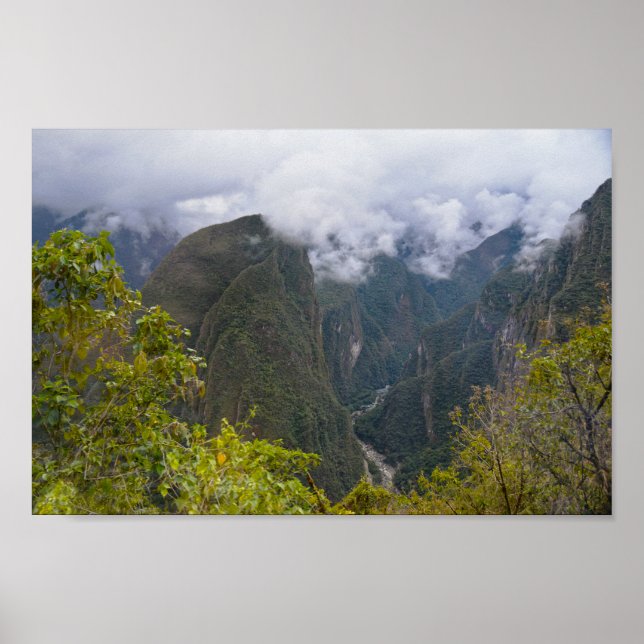 Aussicht vom Zug nach Machu Picchu, Peru Poster (Vorne)