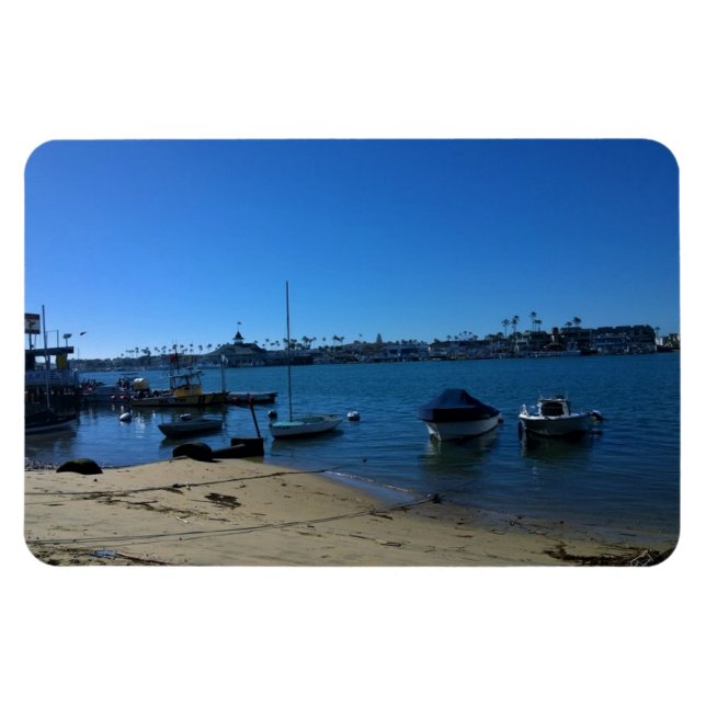 Aussicht von Balboa Island, Newport Beach, Kalifor Magnet (Horizontal)