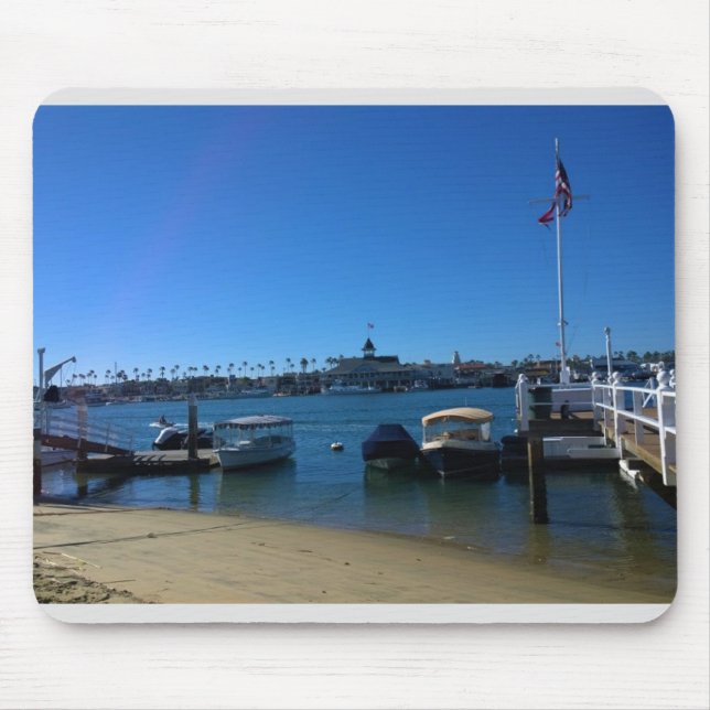 Aussicht von Balboa Island, Newport Beach, Kalifor Mousepad (Vorne)