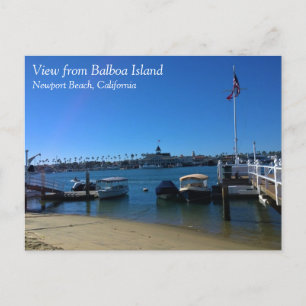 Aussicht von Balboa Island, Newport Beach, Kalifor Postkarte