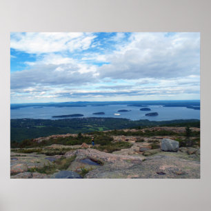Aussicht von Cadillac Mountain Poster