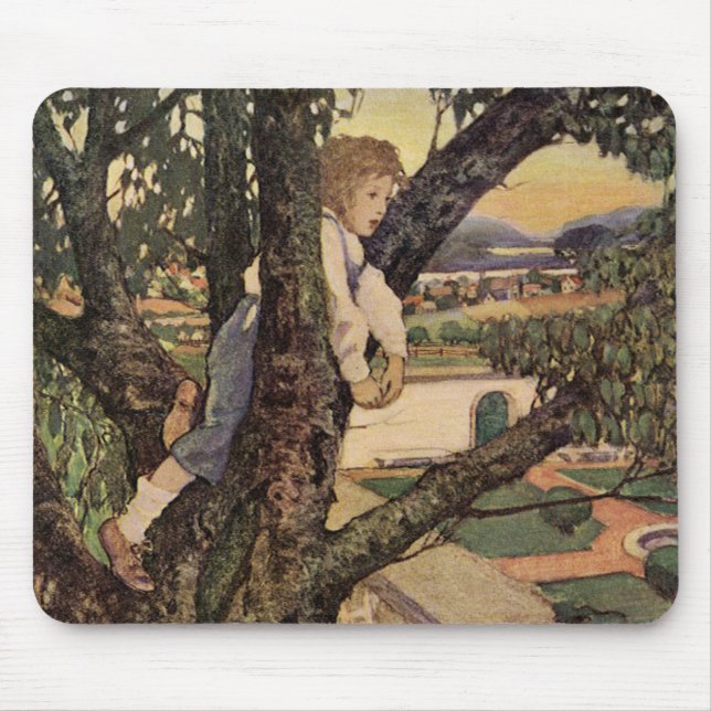 Aussicht Von den Bäumen von Jessie Willcox Smith Mousepad (Vorne)