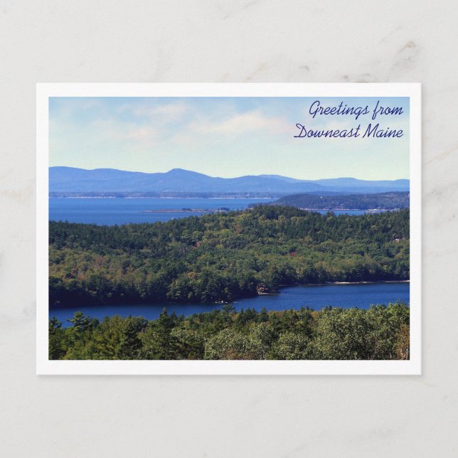 Aussicht von der Aussicht Postkarte (Vorderseite)