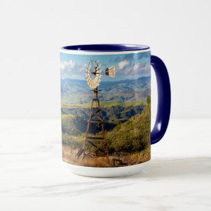 Aussicht von der Bergspitze aus Tasse