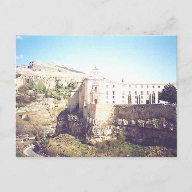 Aussicht von der Brücke Cuenca Spanien Postkarte (Vorderseite)