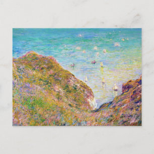 Aussicht von der Klippe von Pourville, helles Wett Postkarte