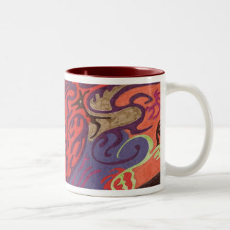 Aussicht von der Raumfahrt, Tasse Abstrakter Kunst