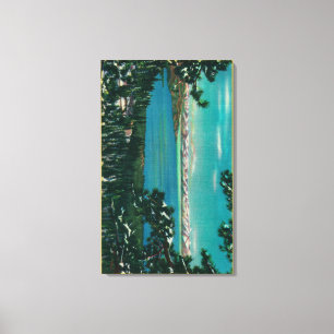 Aussicht von der Rose HighwayLake Tahoe, CA Leinwanddruck