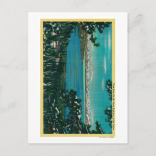 Aussicht von der Rose HighwayLake Tahoe, CA Postkarte