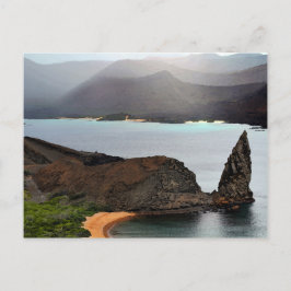 Aussicht von der Spitze Bartolome auf den Galapago Postkarte