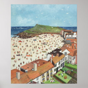 Aussicht von der Tate Gallery St. Ives Poster