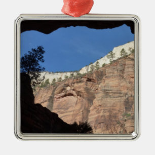 Aussicht von der Teufelstreppe auf den Zion Nation Ornament Aus Metall