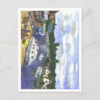 Aussicht von der Wroxham Bridge Norfolk Broads Postkarte