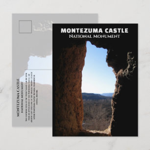 Aussicht von Fenster, Monument Burg Nationalparkpr Postkarte