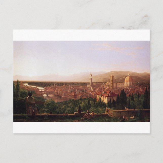 Aussicht von Florenz aus San Miniato von Thomas Co Postkarte (Vorderseite)