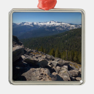 Aussicht von Mitchell Peak auf den Sequoia Nationa Ornament Aus Metall