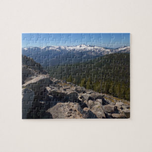 Aussicht von Mitchell Peak auf den Sequoia Nationa Puzzle