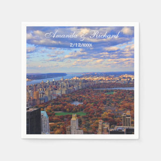 Aussicht von oben: Herbst im Central Park 01 Serviette