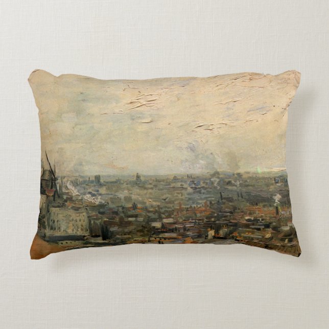 Aussicht von Paris aus Montmartre von Vincent van  Dekokissen (Vorderseite)