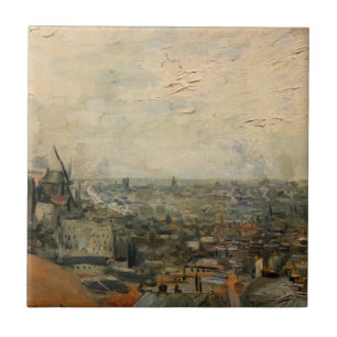 Aussicht von Paris aus Montmartre von Vincent van  Fliese